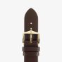 HIRSCH Italocalf Medium Brown Leather Watch Strap 17802010-1