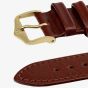 HIRSCH OSIRIS Medium Mid Brown Calf Leather Watch Strap 034 75 1 15-1