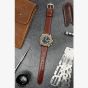 HIRSCH OSIRIS Medium Mid Brown Calf Leather Watch Strap 034 75 1 15-1