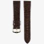HIRSCH Lizard Long Brown Leather Watch Strap 01766010-1