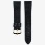 HIRSCH Lizard Long Black Leather Watch Strap 01766050-1