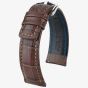 HIRSCH Grand Duke Long Brown Leather Watch Strap 02528010-2