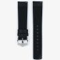 HIRSCH Carbon Long Black Leather Watch Strap 02592050-2