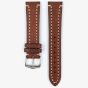 HIRSCH Liberty Long Brown Leather Watch Strap 10900210-2
