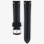HIRSCH Liberty Long Black Leather Watch Strap 10900250-2