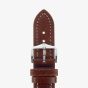 HIRSCH Buffalo Medium Brown Leather Watch Strap 11350215-2