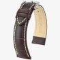 HIRSCH Modena Long Brown Leather Watch Strap 10302810-2