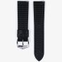 HIRSCH James Long Black Leather and Rubber Watch Strap 0925002050-2