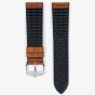 HIRSCH James Long Golden Brown Leather and Rubber Watch Strap 0925002070-2