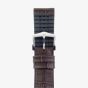 HIRSCH Paul Long Brown Leather and Rubber Watch Strap 0925028010-2