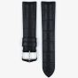 HIRSCH Paul Long Black Leather and Rubber Watch Strap 0925028050-2