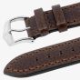 HIRSCH LUCCA Long Tuscan Brown Leather Watch Strap 049 02 0 10-2