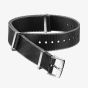 OMEGA Polyamide Black & Grey Bordered Nato Watch Strap 031ZSZ002044
