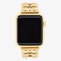 Coach Ladies Gold Tone Heart Apple Watch Strap 14700336