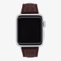 Coach Ladies Blackcurrent Rubber Apple Watch Strap 14700320