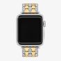 Coach Ladies Two Tone Crystal Set Apple Watch Strap 14700314