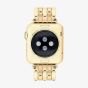 Coach Ladies Gold Tone Crystal Set Apple Watch Strap 14700262