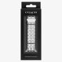 Coach Ladies Silver Tone Crystal Set Apple Watch Strap 14700261