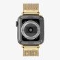 Coach Ladies Gold Tone Mesh Apple Watch Strap 14700064