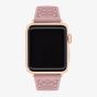 Coach Ladies Pink Silicone Apple Watch Strap 14700040