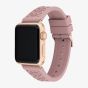 Coach Ladies Pink Silicone Apple Watch Strap 14700040