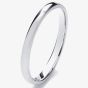 18ct White Gold 2mm Soft Court Wedding Ring 2LMS-18W