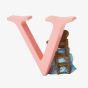 Peter Rabbit Decorative Hunca Munca & Baby Letter V A5014