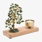 Serenity Jade Green Gemstone Tree Tea Light Candle Holder SP3470