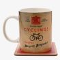 Harvey Makin Bicycle Brigade Mug And Coaster Set HM2530