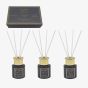Desire Aroma Black Set Of 3 Diffusers LP76767A