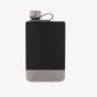 Harvey Makin 8Oz Black Rectangular Hip Flask HM2477