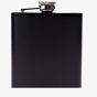 Harvey Makin 6Oz Black Hip Flask With Funnel HM2476