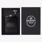 Harvey Makin Matte Black 6Oz Hip Flask With Funnel HM2491