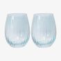 Set Of Two Stemless Glasses Blue LP77865A