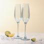 Set Of Two Flute Glasses Blue LP77866A