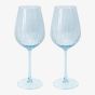 Set Of Two Wine Glasses Blue LP77867A