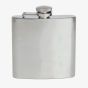 Brushed Stainless Steel Engravable 6oz Hip Flask HF-18