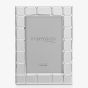 Impressions Silver Plated Tile Pattern 4x6 Photo Frame FS21446