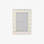 Impressions Silver Plated Tile Pattern 4x6 Photo Frame FS21446