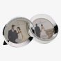 Silver Plated Double Rings 3x2 Photo Frame FS432