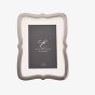 Wavy Edged 4x6 Silver Photo Frame FS79146