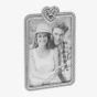 Silver Rope Heart 4x6 Photo Frame 357050