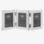 Shudehill Plain Silver Triple Folding Photo Frame 24103