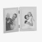 Shudehill Plain Silver Double 4x6 Photo Frame 79446