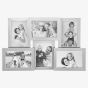 Silver Plated 6 Photo Collage Photo Frame 290286