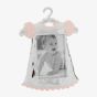 Silver Plated Pink Baby Dress Photo Frame 50523
