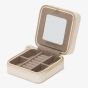 WOLF Caroline Zip Travel Case Ivory Jewellery Box 329953