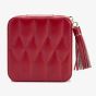 WOLF Caroline Zip Travel Case Red Jewellery Box 329972