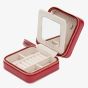 WOLF Caroline Zip Travel Case Red Jewellery Box 329972