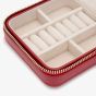 WOLF Caroline Zip Travel Case Red Jewellery Box 329972
